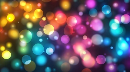 Abstract Flat-Style Lights in Motion Background