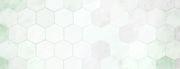 White hexagonal tile background, background with a subtle texture, background in a minimalist style. White, white and clean. Minimal marble texture with hexagon pattern background vector