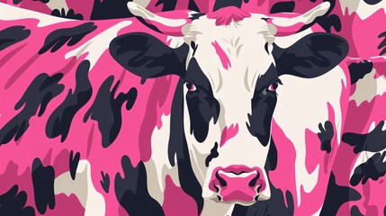 Vibrant Seamless Pattern in Viva Magenta, the Color of the Year 2023