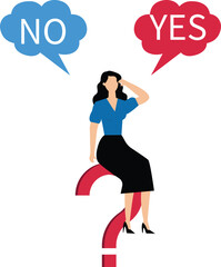 Makes important decision concept