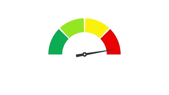 Indicator level icon. Risk level animation