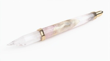 Fototapeta premium Elegant Quartz Brush Pen for Calligraphy and Artistic Writing