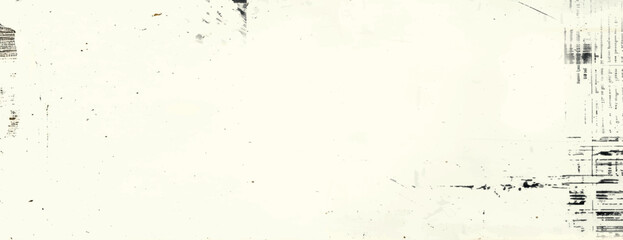 Vintage white background with a distressed texture. The white background features subtle black markings for an aged effect. Paper texture background vector. Yellow background.
