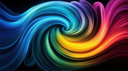Vibrant Abstract Flow with Ethereal Advisor