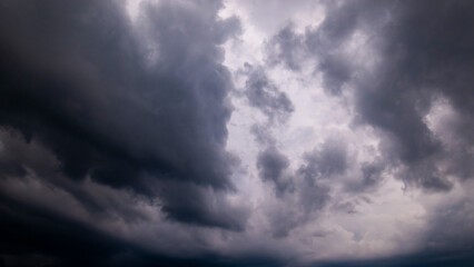 Dark sky with stormy clouds. Dramatic sky rain,Dark clouds before a thunder-storm.