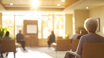 Elder abuse awareness seminar in a care facility. Featuring education and support