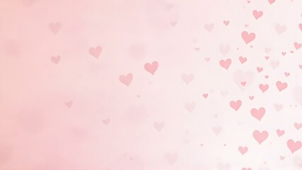 Heartfelt Serenity: A gentle cascade of hearts floats against a soft, pastel backdrop, creating a sense of delicate romance and tenderness. Ideal for expressing love, affection.