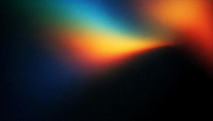 Minimalist grainy rainbow light gradient concept.