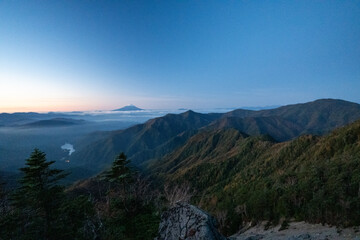 Obraz premium Kunishigatake, Koubushigatake and surrounding views