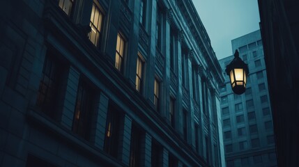 Federal Reserve building with twilight glow. Featuring national economic policies and financial regulation