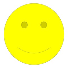 Smiley icon on a white background. Vector illustration