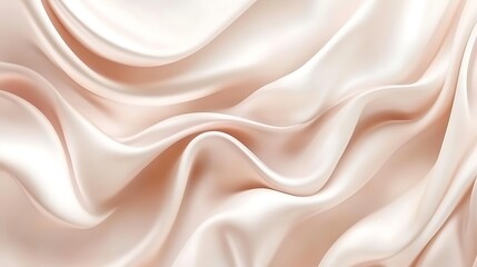 Obraz premium Elegant Draped Peach Silk Fabric Texture