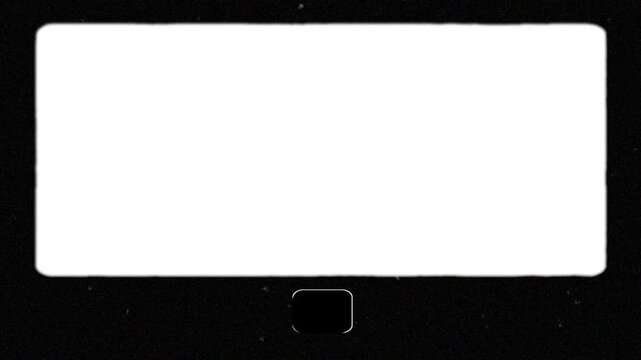 old movie tv frame damage effect