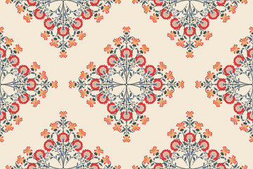 Motifs African boho paisley Floral Ikat pattern embroidery border. Ethnic ikat floral Ethnic Indian Pattern Ikat pattern Ethnic Pattern.Border indian floral Aztec embroidery border seamless patterns.