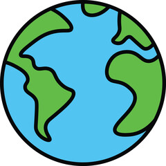 World business icon, colorful, International organization, financial transactions, world map icons. Delivery service, global outsource