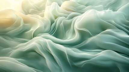 Obraz premium Abstract shapes with soft colors resemble flowing fabrics delicately