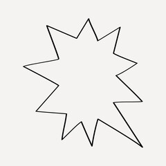 Obraz premium Minimalist speech bubble design. vector