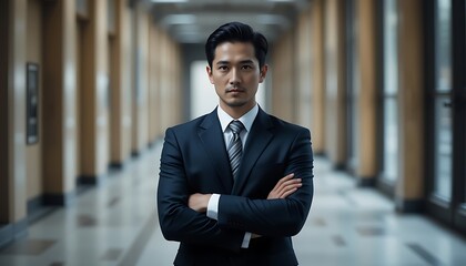 "Professional Portrait in Modern Office Setting"