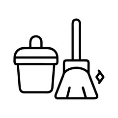 cleanup icon, cleanup line art - simple line art of cleanup, perfect for cleanup logos and icons