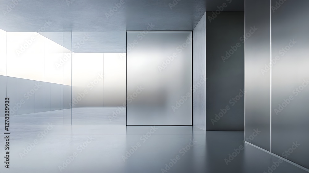 Leinwandbilder minimalist and modern architectural interior design with clean sleek and elegant elements bright air