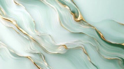 Artistic representation of marble with beautiful flowing golden veins