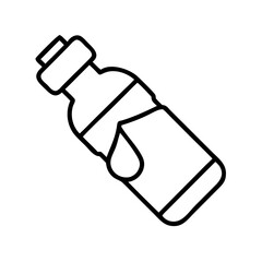 water bottle icon, water bottle line art - simple line art of water bottle, perfect for water bottle logos and icons