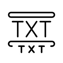 text effects icon, text effects line art - simple line art of text effects, perfect for text effects logos and icons