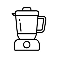 blender icon, blender line art - simple line art of blender, perfect for blender logos and icons