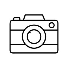 camera icon, camera line art - simple line art of camera, perfect for camera logos and icons