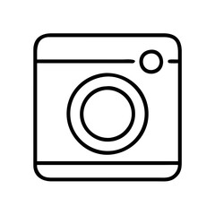 dryer icon, dryer line art - simple line art of dryer, perfect for dryer logos and icons