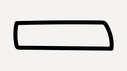 Abstract minimalist organic shape design. vector