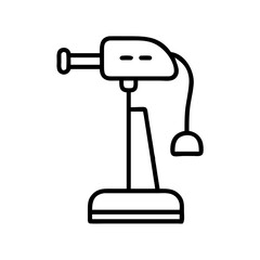garment steamer icon, garment steamer line art - simple line art of garment steamer, perfect for garment steamer logos and icons