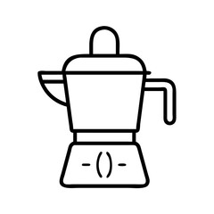juicer icon, juicer line art - simple line art of juicer, perfect for juicer logos and icons