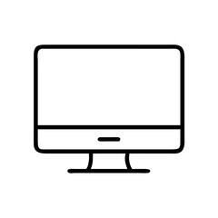 monitor icon, monitor line art - simple line art of monitor, perfect for monitor logos and icons