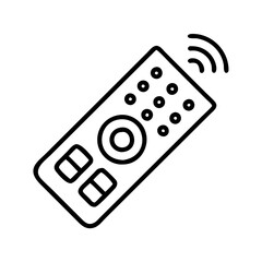 remote control icon, remote control line art - simple line art of remote control, perfect for remote control logos and icons