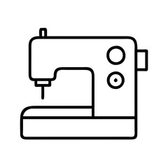sewing machine icon, sewing machine line art - simple line art of sewing machine, perfect for sewing machine logos and icons