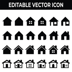 icon, flat icon set, home icon, house icon, 