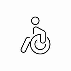 wheelchair accessibility disabled icon vector sign