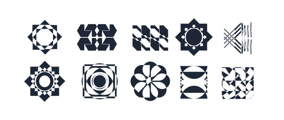 Retrofuturistic Y2K graphic icons, acid shapes, rave elements. Geometric shapes trippy vibe shapes, vaporwave 00s,90s,80s. Lots of elements y2k for graphic design, poster, merch, flyers. Vector set