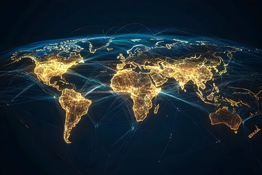 Global digital transformation and market intelligence network connections