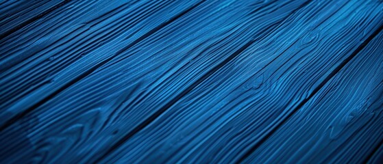 Obraz premium Blue wooden planks with a textured surface and natural grain patterns.