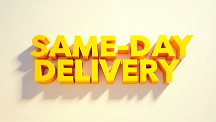 Fototapeta premium Innovative approach to same-day delivery in modern business