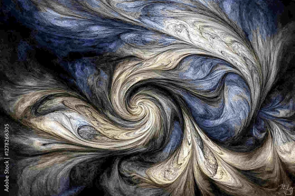 Wall mural dynamic cosmic wormhole with swirling light patterns in a celestial backdrop
