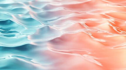Gentle waves of water with gradient colors creating a peaceful feeling