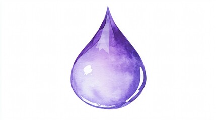 Artistic Watercolor Drop Illustration