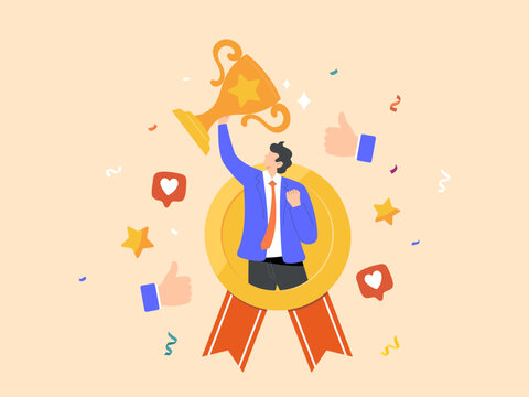 Employees receive rewards and recognition for their achievements or victories