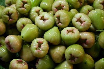 Petchaburi rose apple is another fruit that Thai people like to eat.