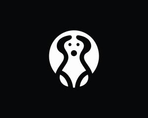 Dog Logo Design Icon Symbol Vector Template. 