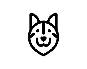 Dog Logo Design Icon Symbol Vector Template. 