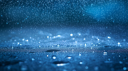 Raindrops on the Pavement: A close-up shot captures a multitude of raindrops cascading onto a wet surface, creating a mesmerizing display of reflections and textures.